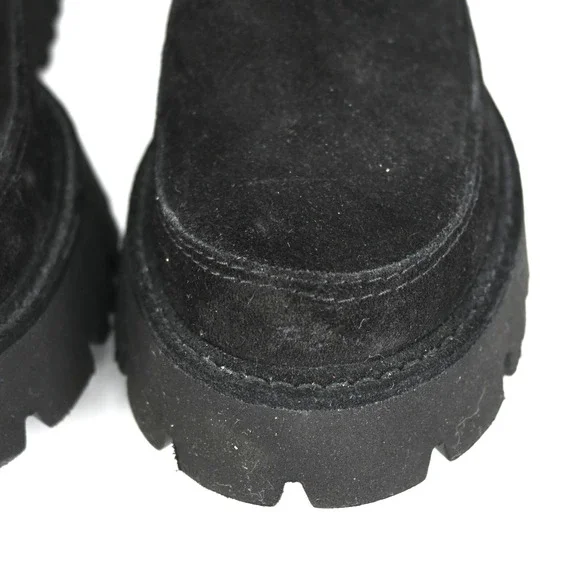 PEDRO GARCIA Black Suede Chelsea Booties Size 37.5